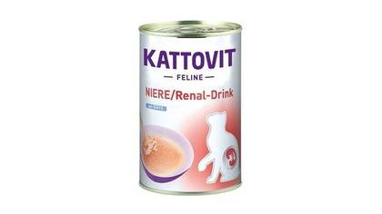 Kattovit feline niere/renal drink mit ente – суп для кошек с проблемами почек, с уткой 135мл