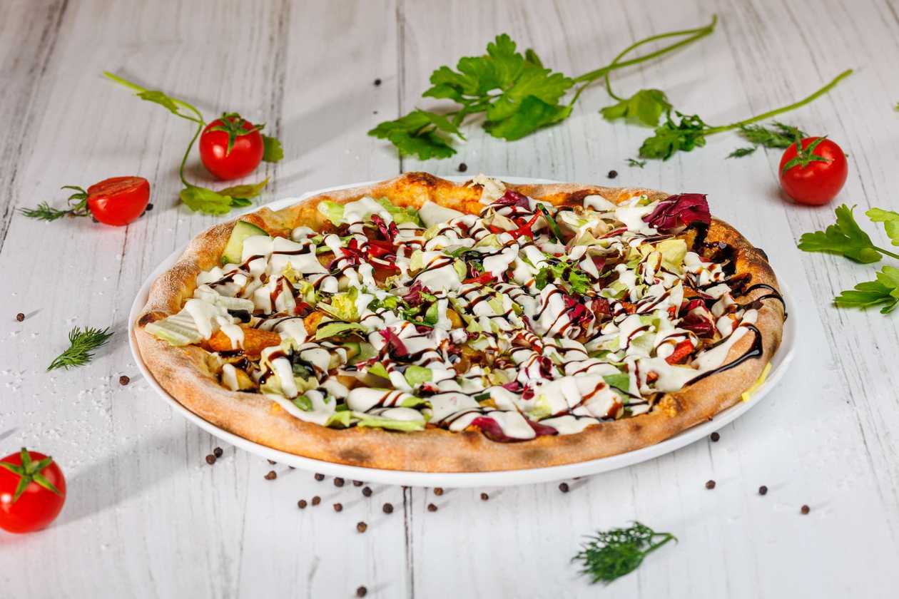 Pizza kebab mică