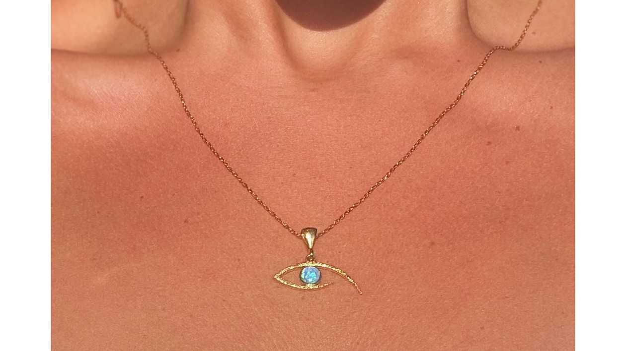 Eye of Horus Opal Necklace👁️✨