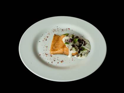 Trout fillet with creamy citrus sauce