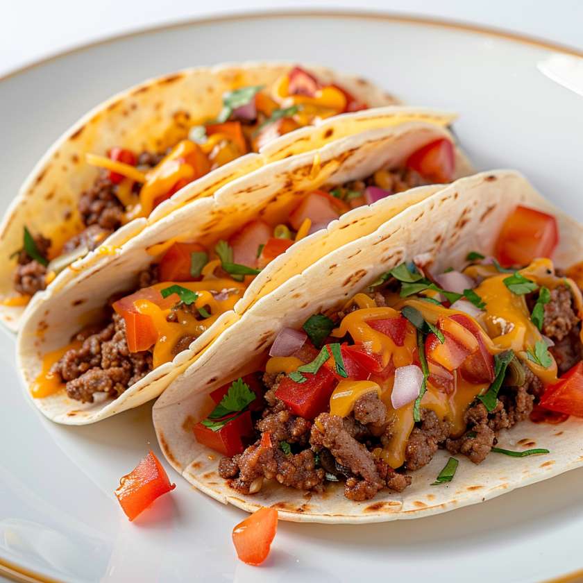 TACO TUBS WITH BEEF