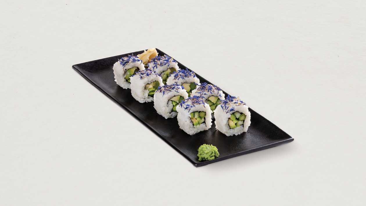 177. Asparagus Mango Cucumber and Avocado Roll Small