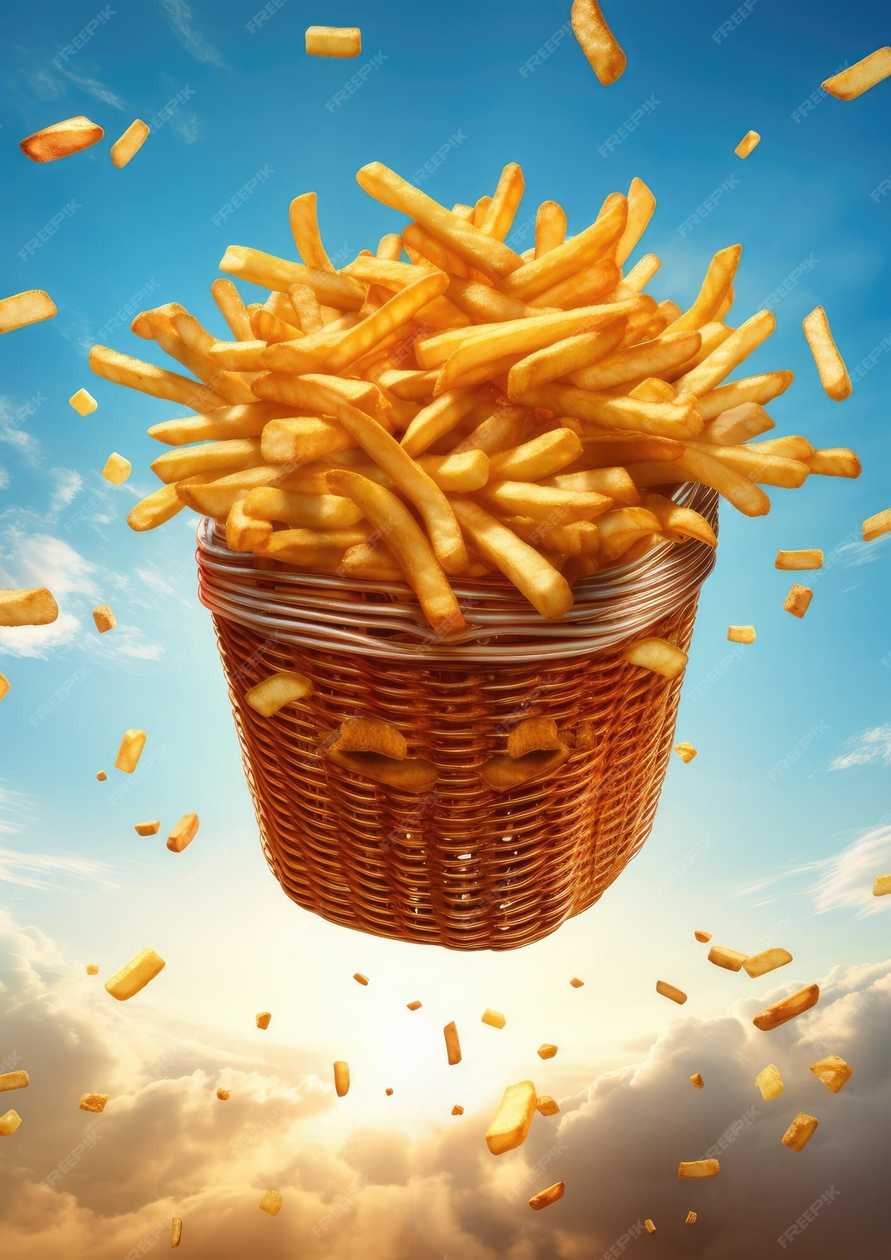 French fries box large