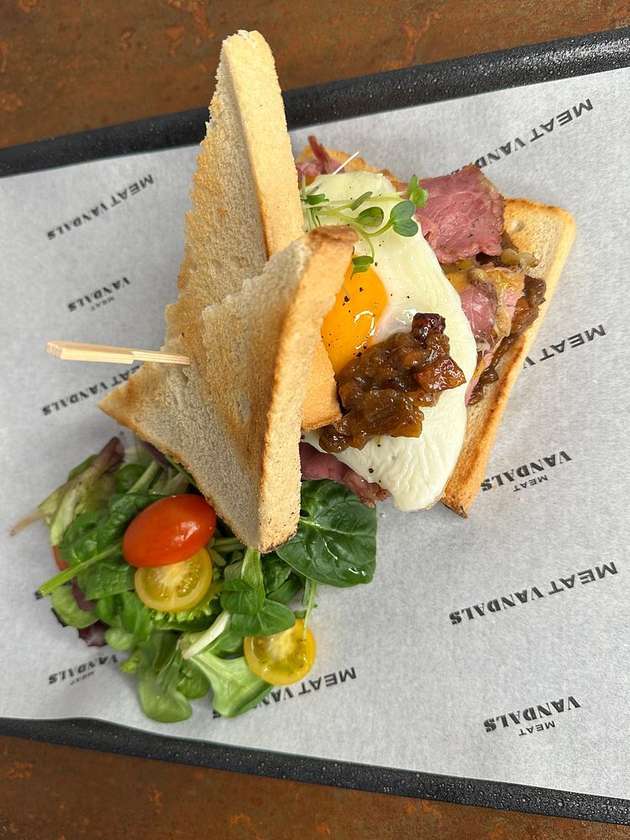 3. Pastrami Club sandwich