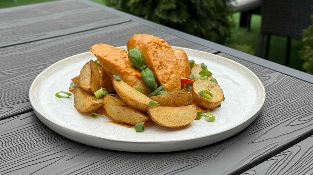 Chicken Sausages with Potatoes