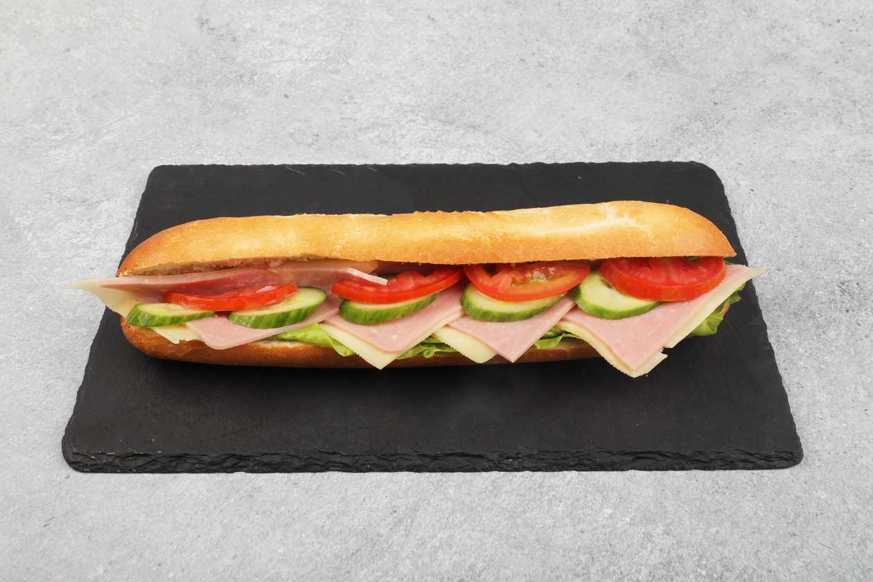 Cold Baguette Ham And Cheese