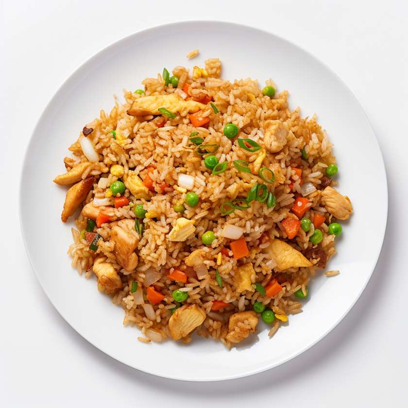 Fried rice in red curry