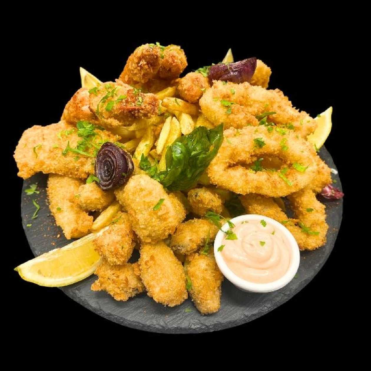FRITTO MISTO CU CARTOFI PROASPETI PRAJITI (NECONGELATI)