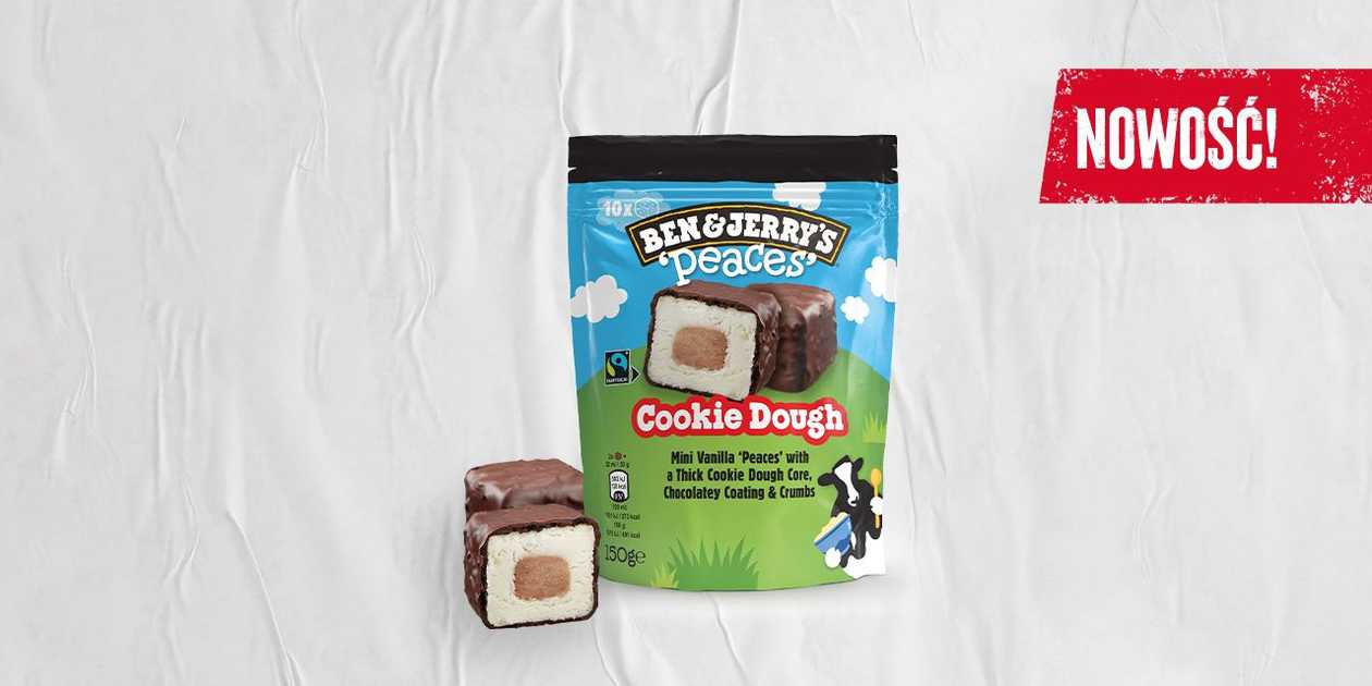 BEN&JERRY'S PEACES COOKIE DOUGH