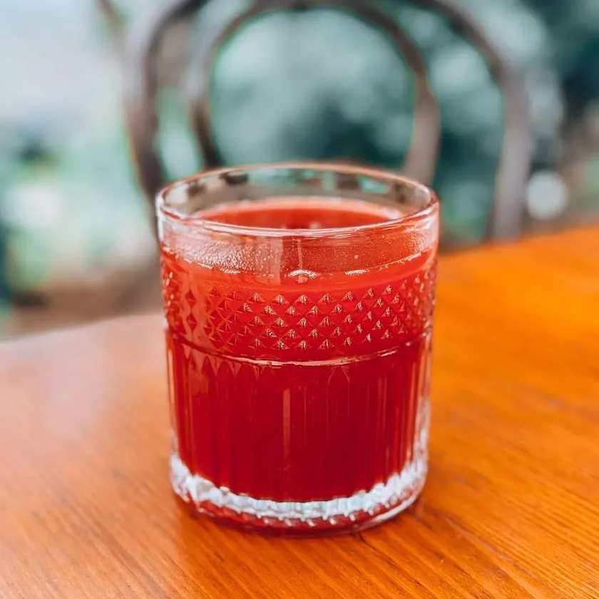 Birch Juice with Cranberries