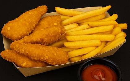 Chicken steaks (5 pcs.) with french fries