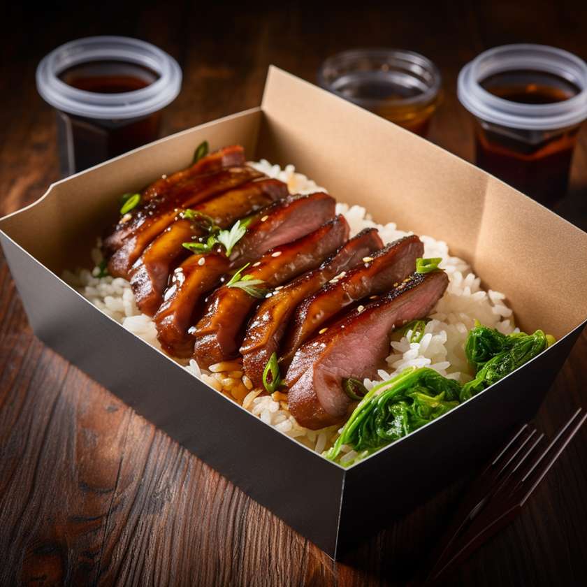 Fragrant and tender duck with rice