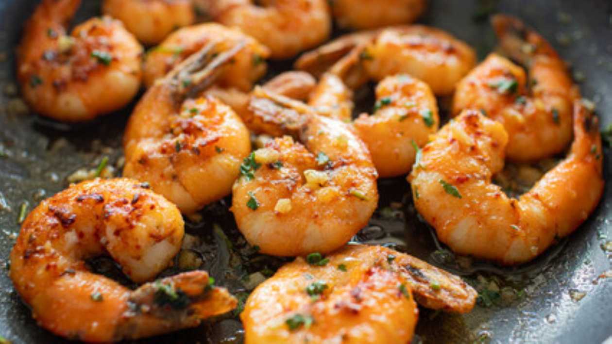 Fried prawns
