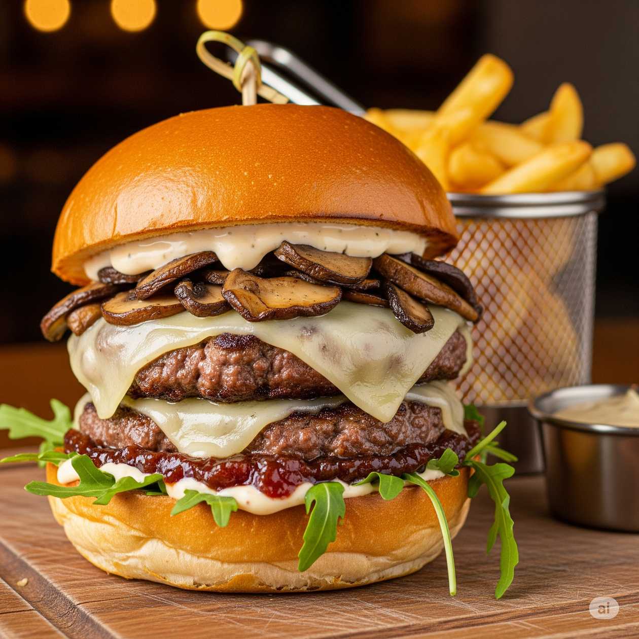 Swiss burger single