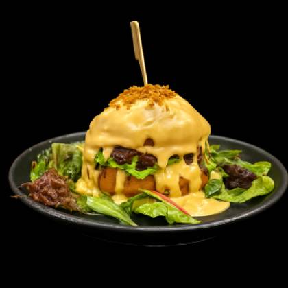 FROMAGE BURGER CU CARTOFI PROASPETI PRAJITI (NECONGELATI)