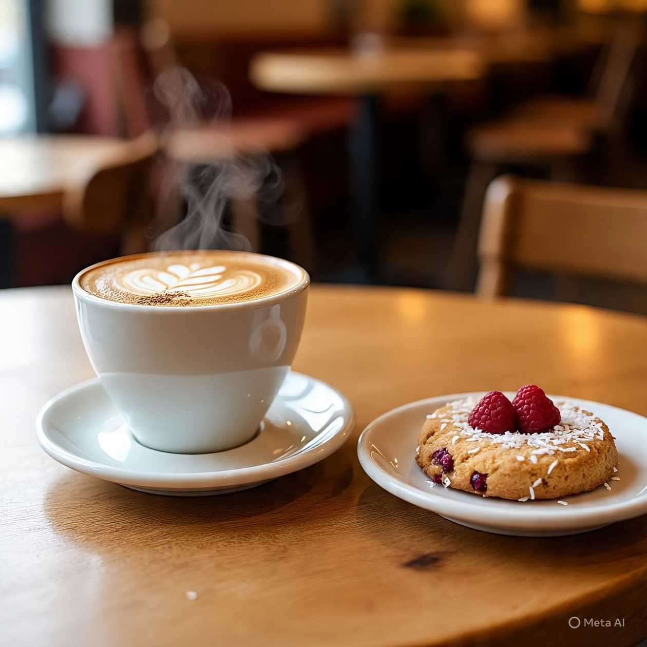 Cappuccino +Free Raspberry Cookie