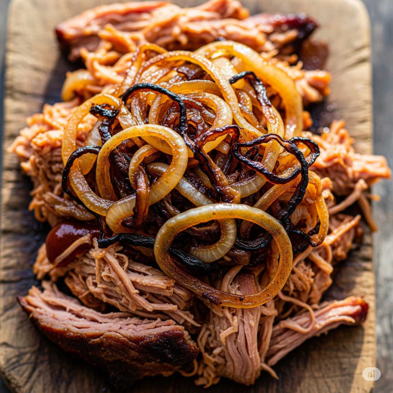 Pulled Pork s karamelizovanou cibuľkou