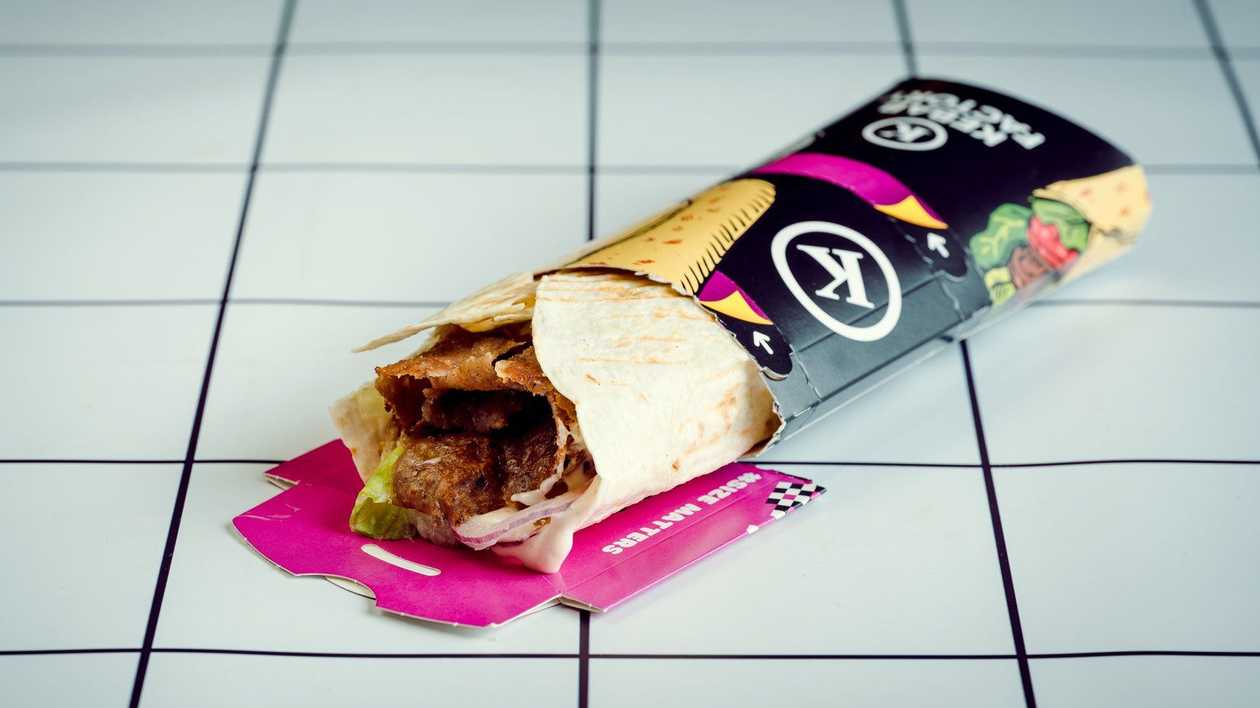 Steak kebab in lavash