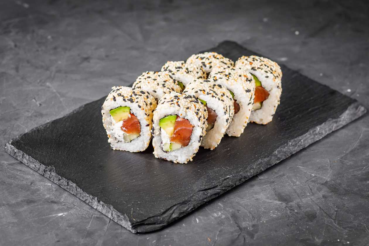 California with salmon