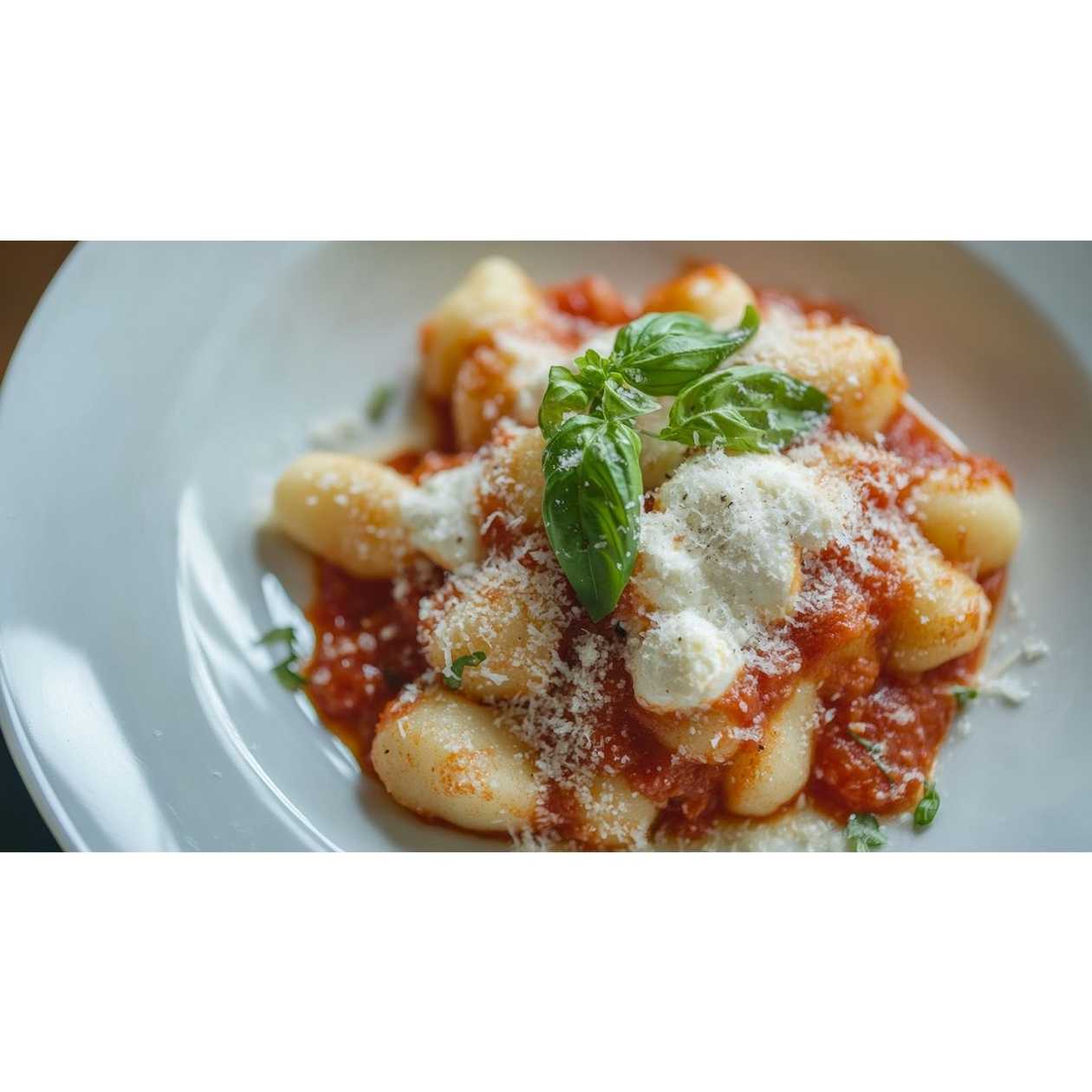 Gnocchi with chicken, pancetta and spinach