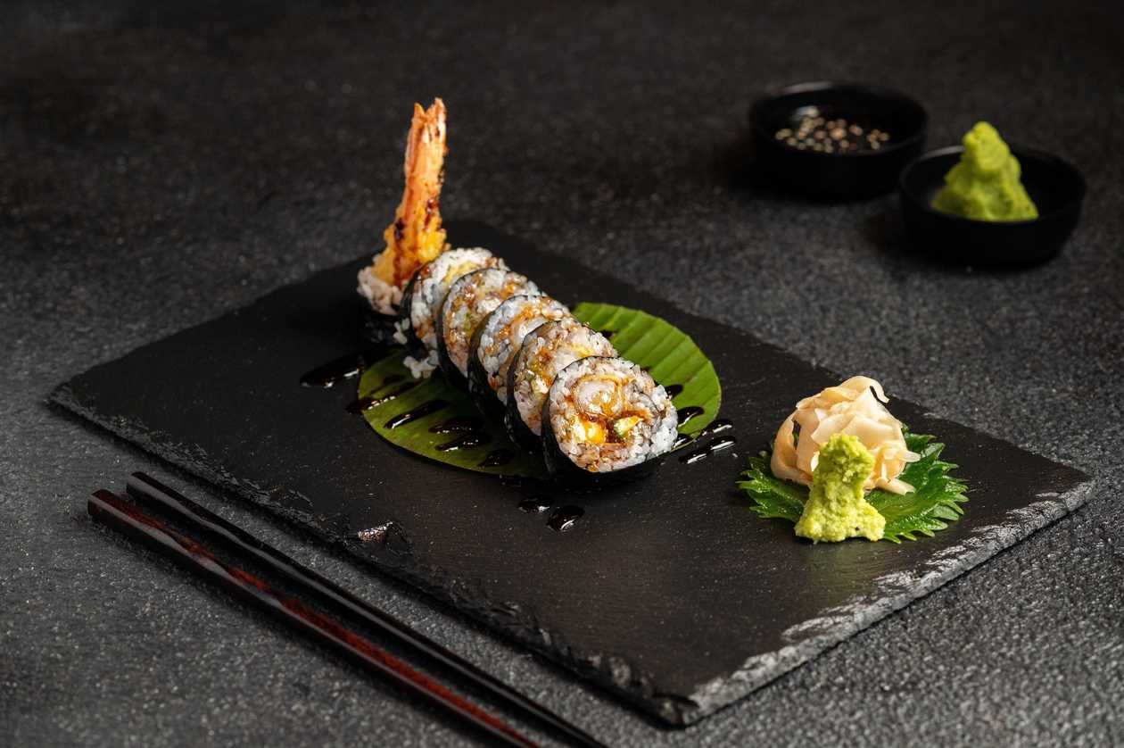 Maki krevety tempura