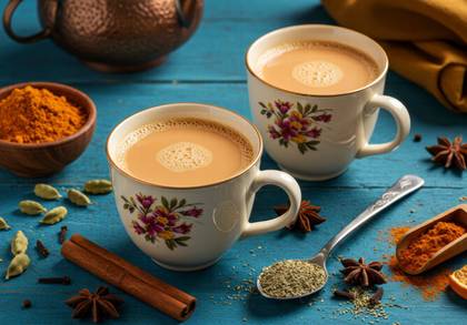 Spiced indian tea
