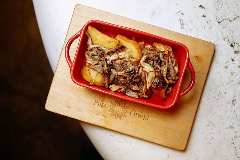Оджахурi з грибами/Odzhahuri with mushrooms