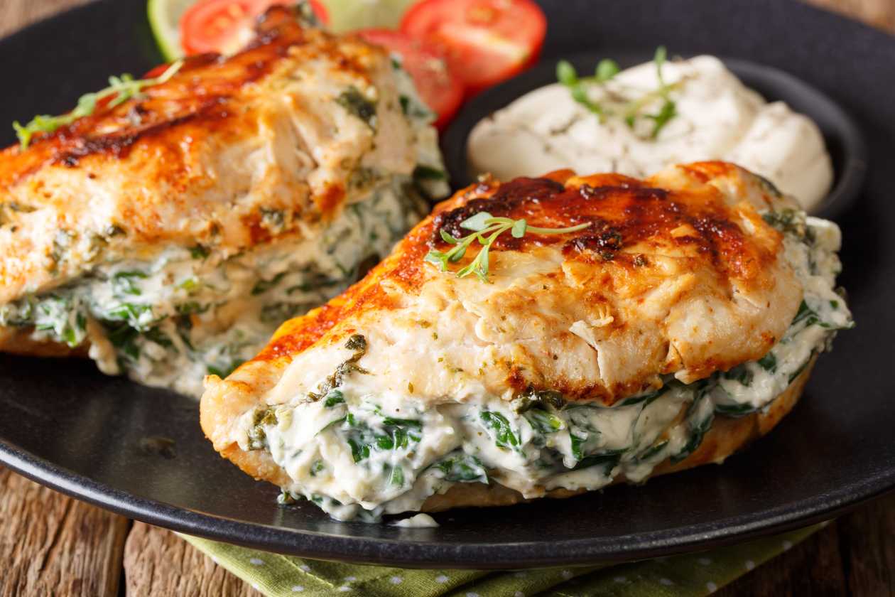 Stuffed chicken breasts
