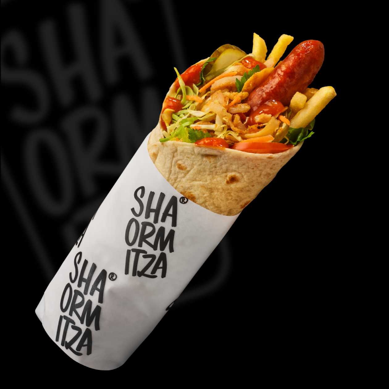 Shaormitza mix pui si vita cu carnat
