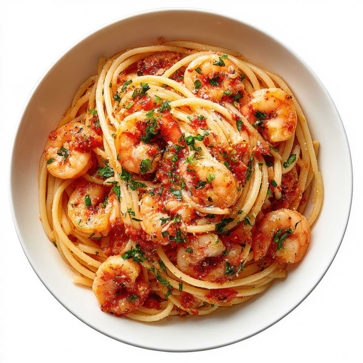 Pasta Gamberetti rucola