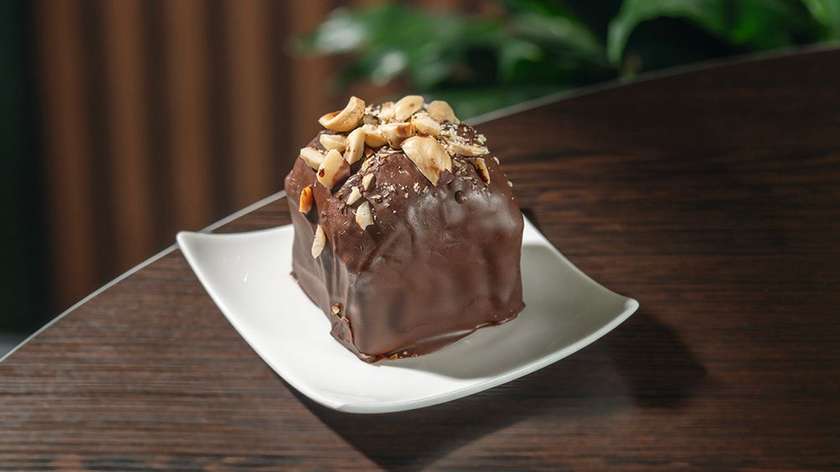 brownies with chocolate ganache