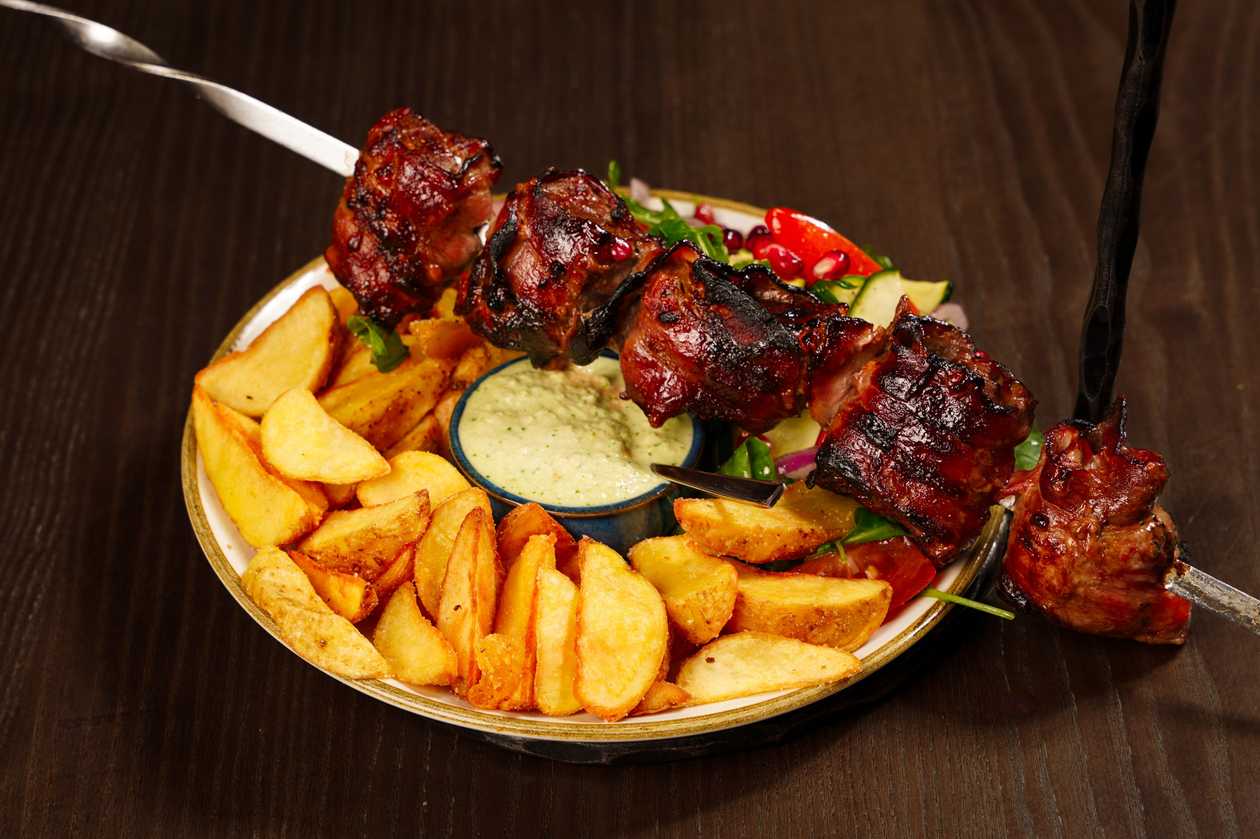 Beef liver wrapped in bacon