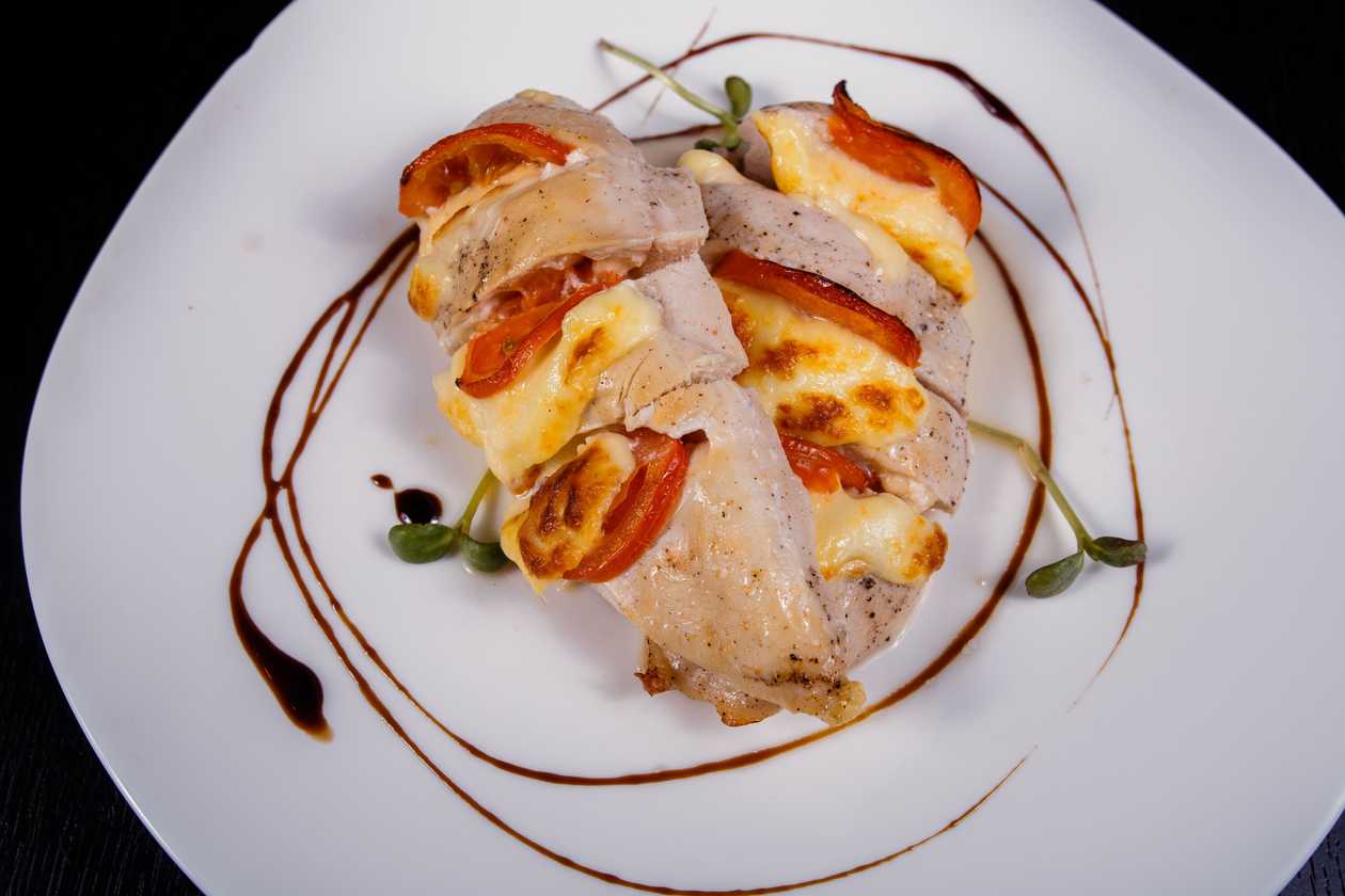 Chicken Breast baked with Cheddar