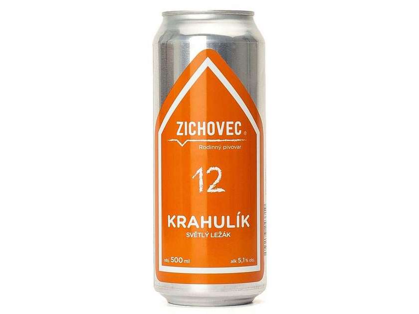 Zichovec - Krahulík 11° Světlý ležák 0,5l