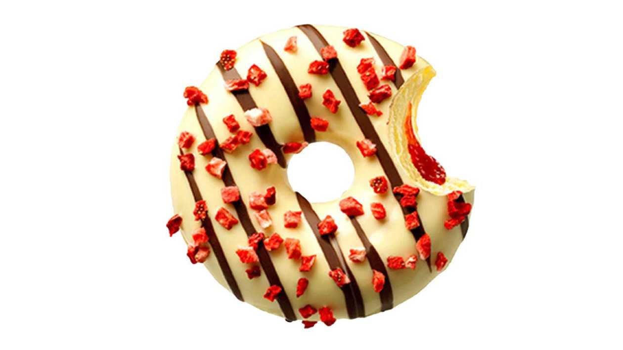 Donut cu capsuni