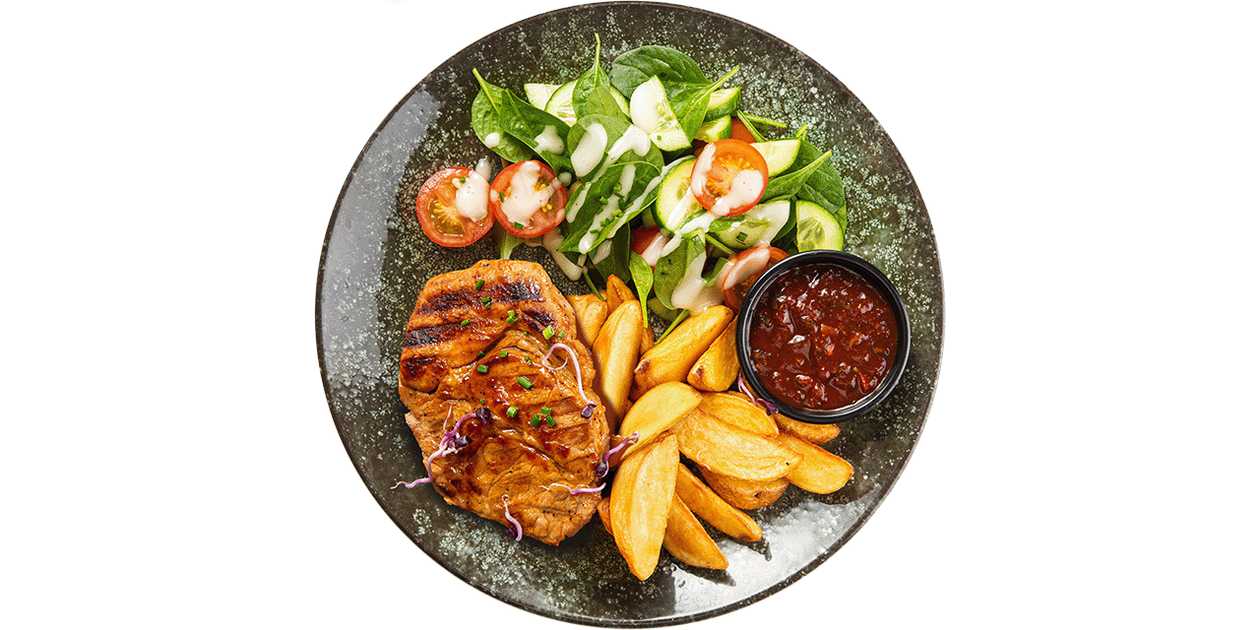 Grilled Pork Neck Steak
