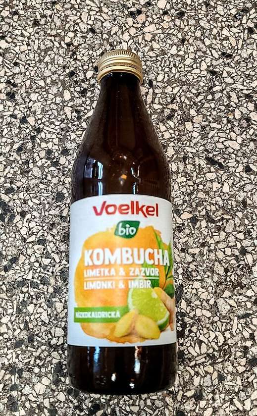 Bio kombucha Voelkel limetka-zázvor