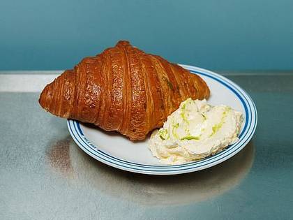 Freshly baked croissant + whipped butter