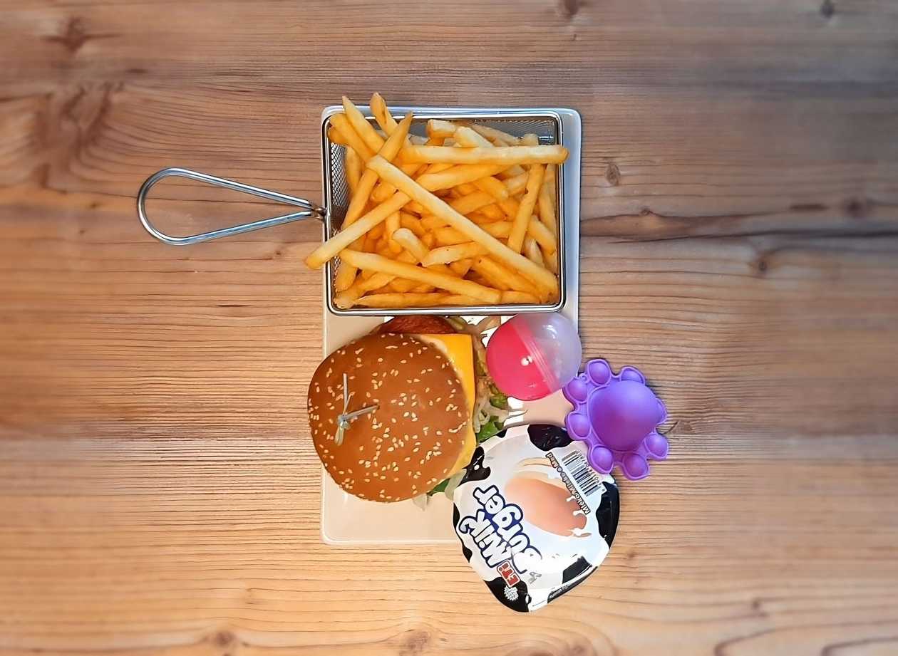 Burger with Fries Menu