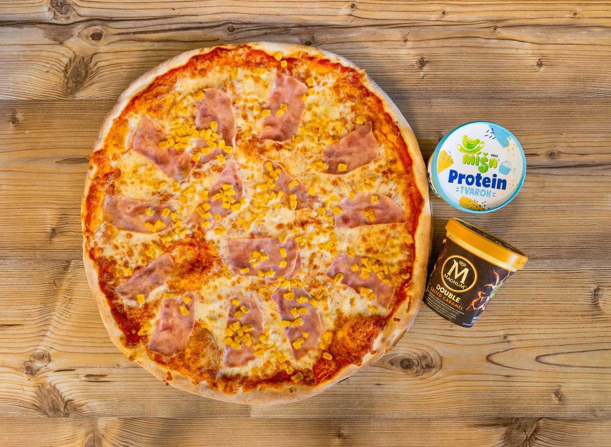 Pizza Ø45 + Large Ice Cream