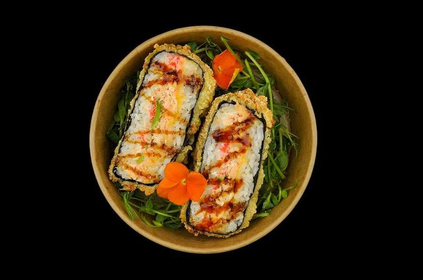SUSHI BURGER Łosoś Pieczony