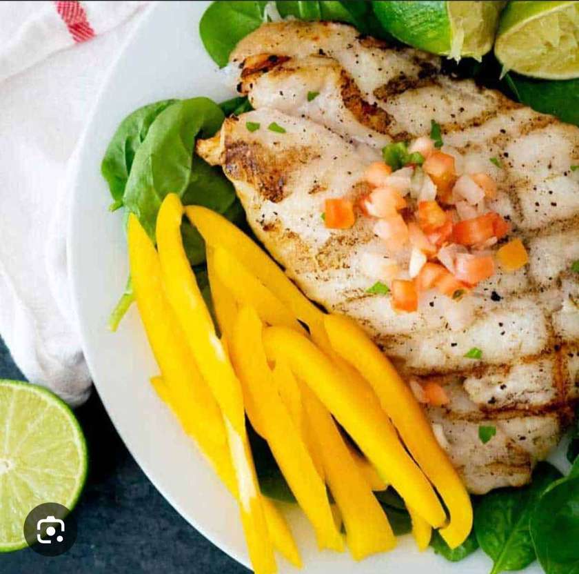 Grilled Grouper Fish