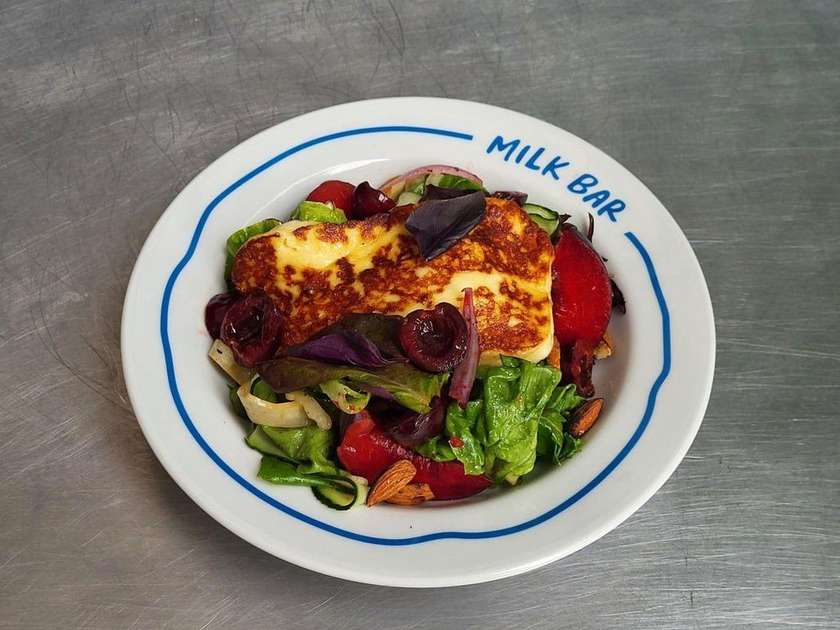 Halloumi and Plum Salad