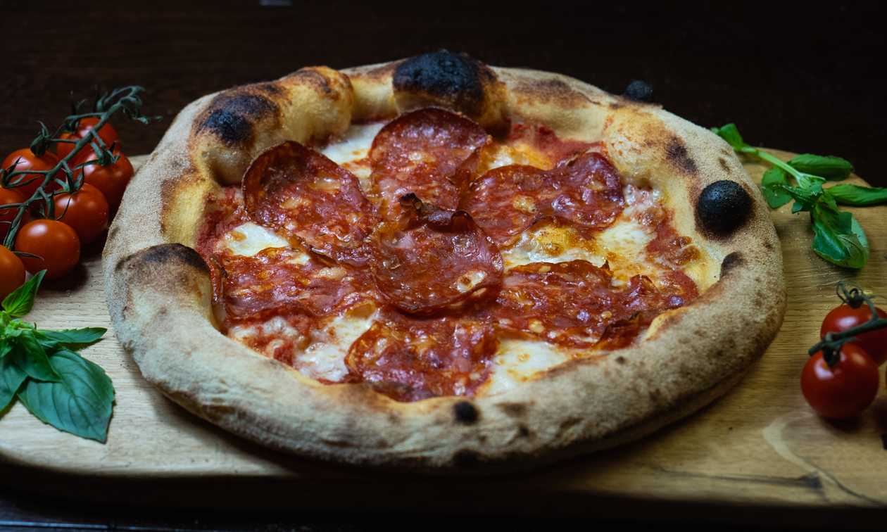 Pizza Ventricina e Gorgonzolla