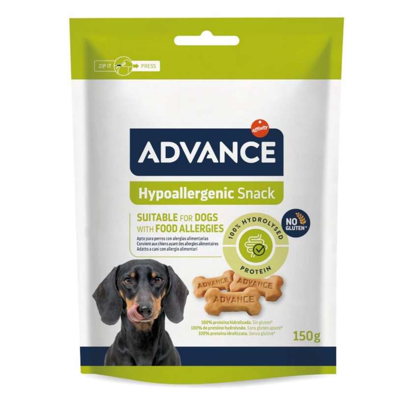 ADVANCE Hypoallergenic Dog Treats, XS-XL, for Dogs with Allergies, 150g Bag