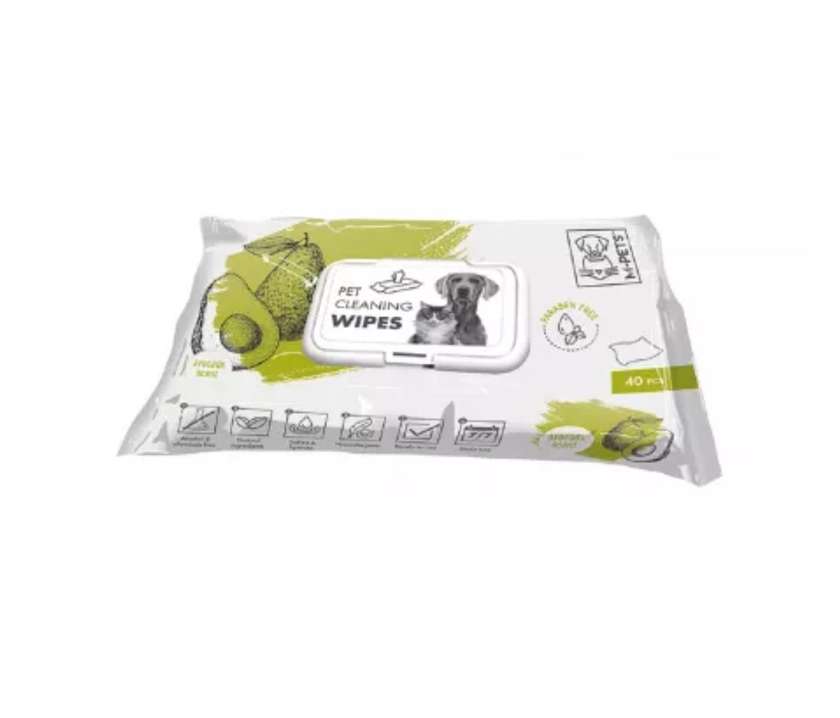 M-Pets Avocado Wet Wipes for Dogs and Cats, 40 Count
