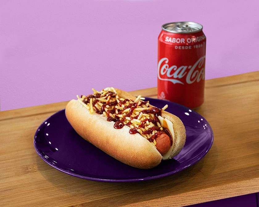 Menu Hot Dog + 1 Bebida