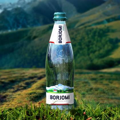 BORJOMI Woda Mineralna  - 0,5 L. (szklana butelka)