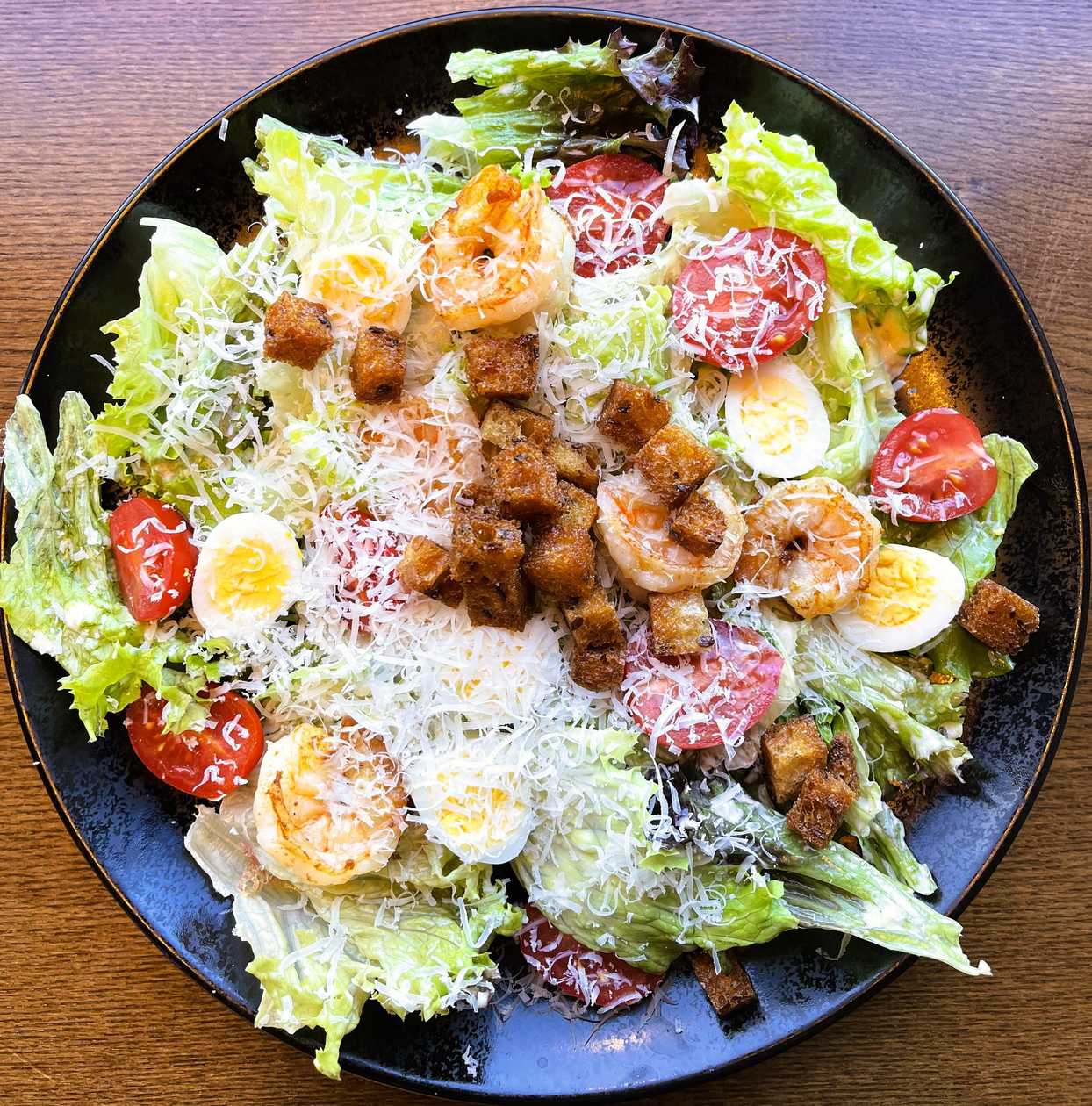 Caesar Salad with Shrimp