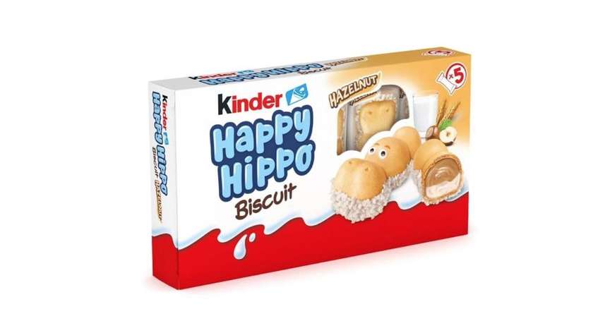 Väikesed vahvlid sarapuupähklitäidisega HAPPY HIPPO (SARAPUUPÄHKLIKREEMIGA), 103g